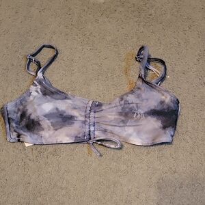 Old Navy Tie-Dye Bralette Bikini Top in Gray and Blue